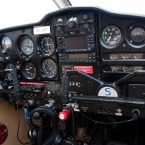 Kokpit letadla Piper PA-28