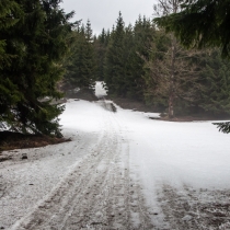 Sněhová cesta na Fišerův pramen
