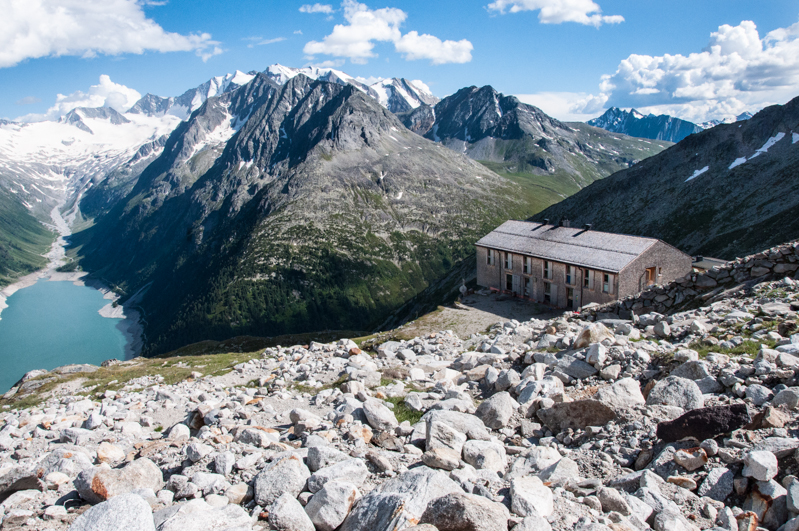 Panorama ze schroniska Olperer Hütte