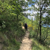 Poslední etapa výstupu na Monte Adone